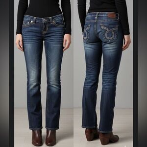 ⭐️ Big Star Vintage Collection Vegas Low Rise Bootcut Jeans - Dark Wash 28 L